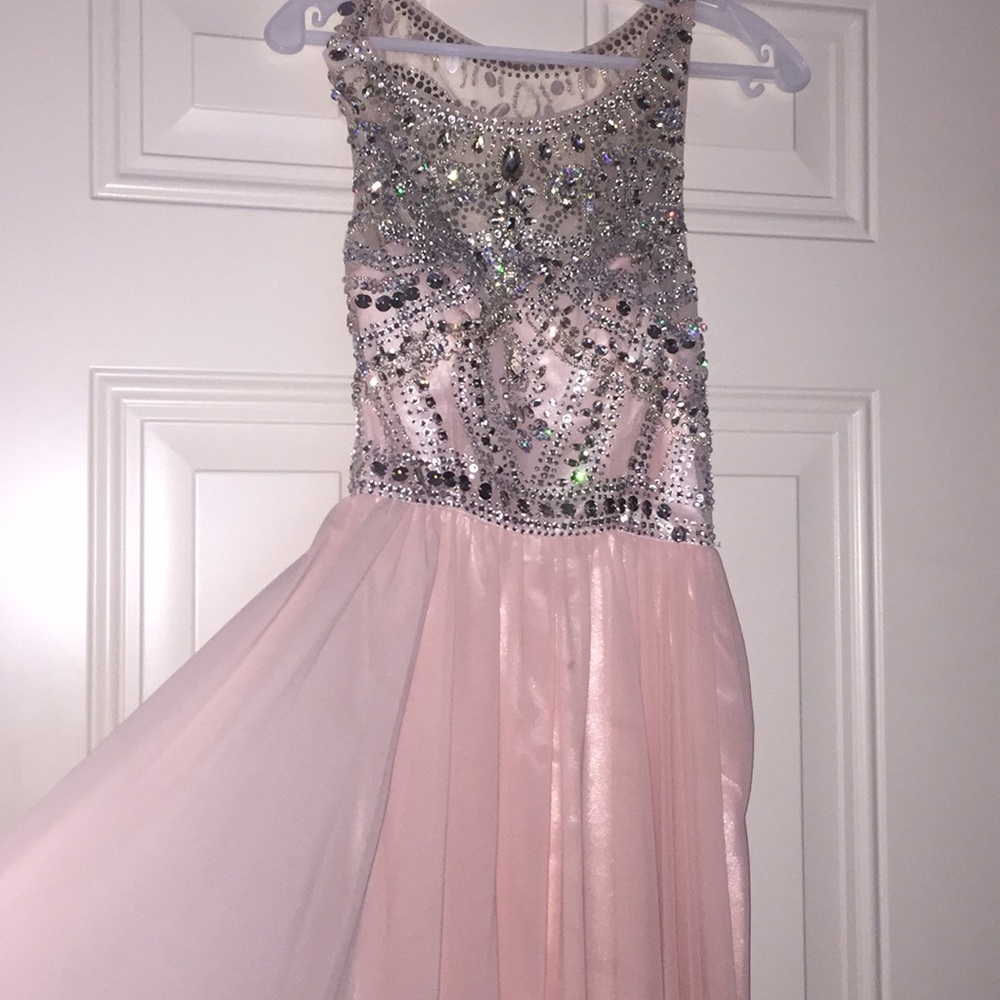 Blush Pink Pageant/Prom Gown- Size 0/Girls 12